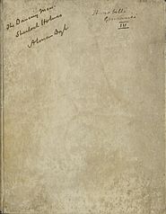 Front cover of The Dancing Men manuscript