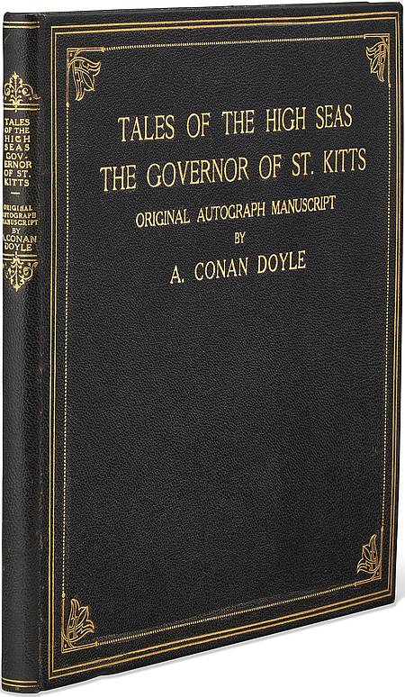 Binding of The Governor of St Kitts manuscript by Conan Doyle