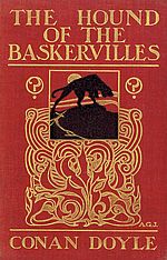 Cover of The Hound of the Baskervilles first UK edition (1902)