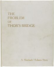 Cover of The Problem of Thor Bridge manuscript