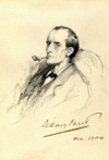 Sidney Paget portrait of Sherlock Holmes - C