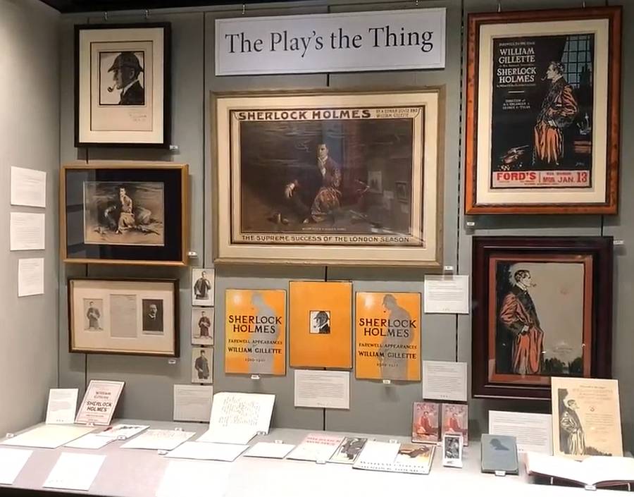 Artwork, posters, programs and more about William Gillette and his play Sherlock Holmes