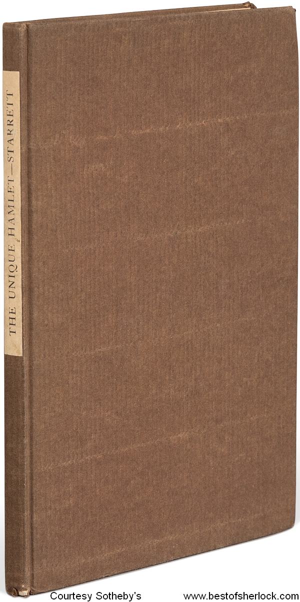 The Unique Hamlet (copy VS5) cover and spine