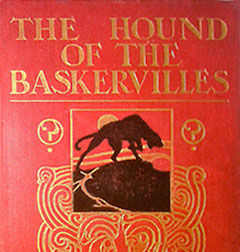 Cover of 1st English Edition Hound of the Baskervilles
