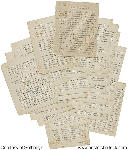 Pages from The Greek Interpreter manuscript