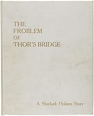 Cover of The Problem of Thor Bridge manuscript