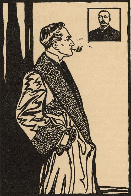 Frederic Dorr Steele illustration in Collier's 1913 Dying Detective booklet