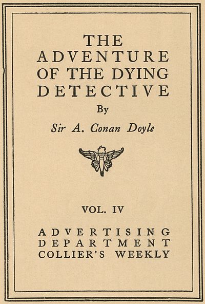 Title page of Collier's 1913 Dying Detective booklet